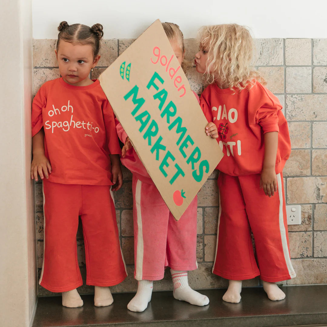 Ciao tutti sweater napoli red by Golden Children