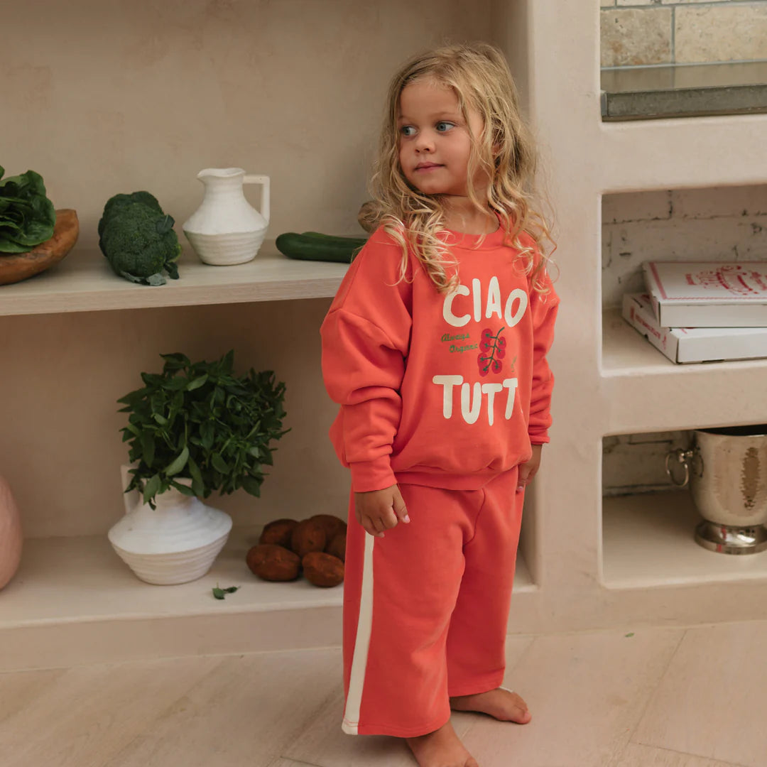 Ciao tutti sweater napoli red by Golden Children