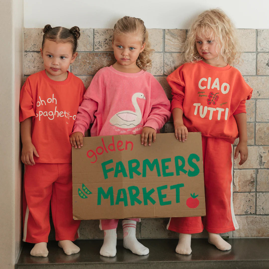 Ciao tutti sweater napoli red by Golden Children