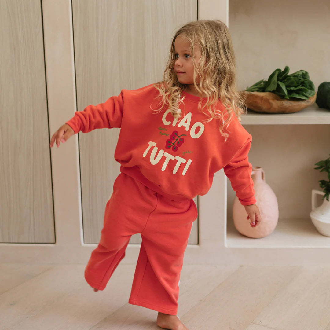 Ciao tutti sweater napoli by Golden Children french terry fleece jumper