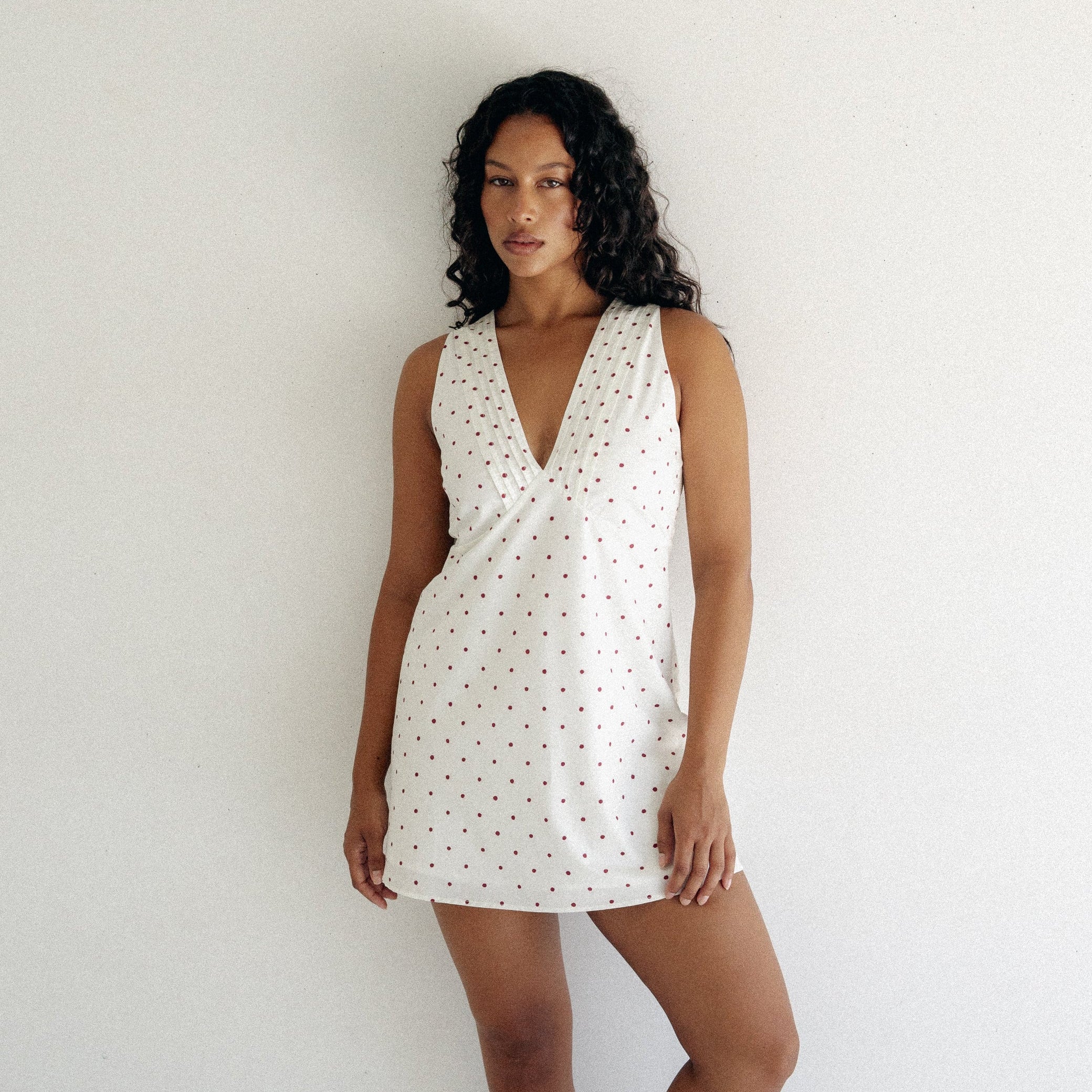 Clara Mini Dress – Cherry Polka Dot by Juni