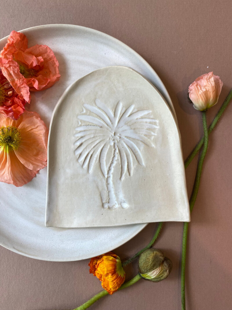 Palm Tree Trinket Plate by