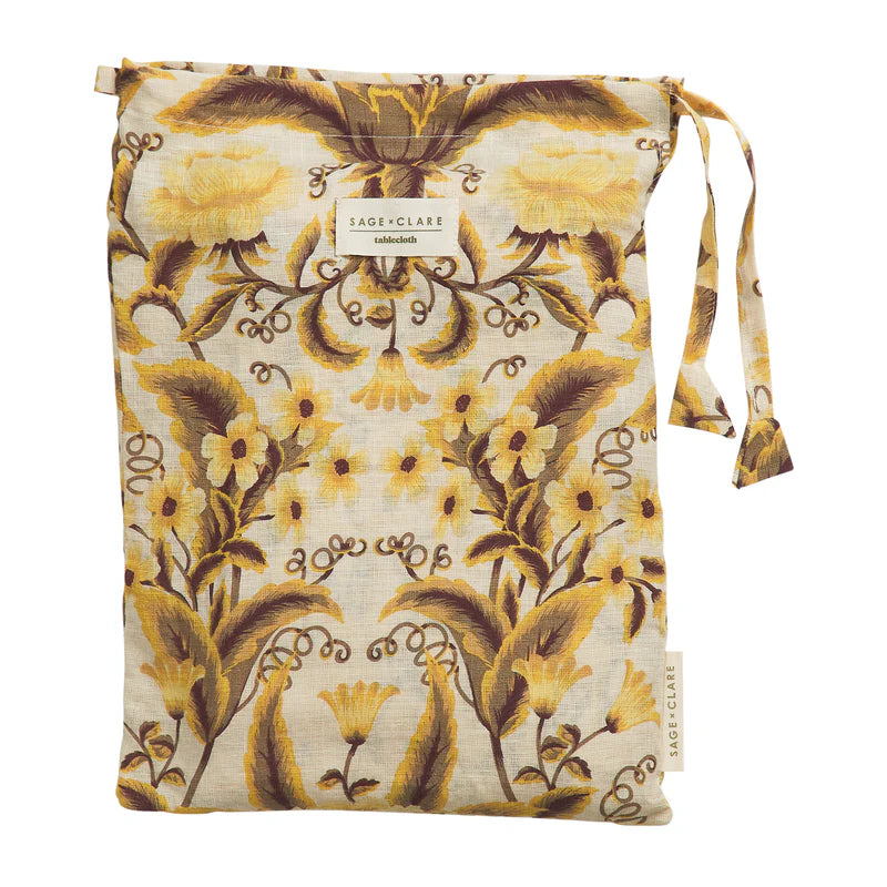 Luxurious european flax linen tablecloth