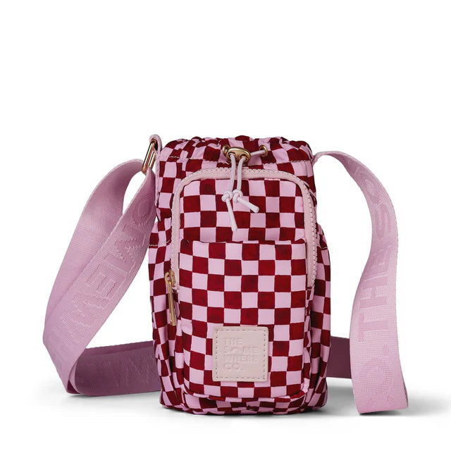 crimson haze water bottle bag