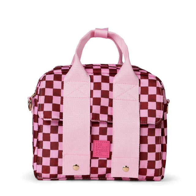 crimson haze lunch tote the somewhere co