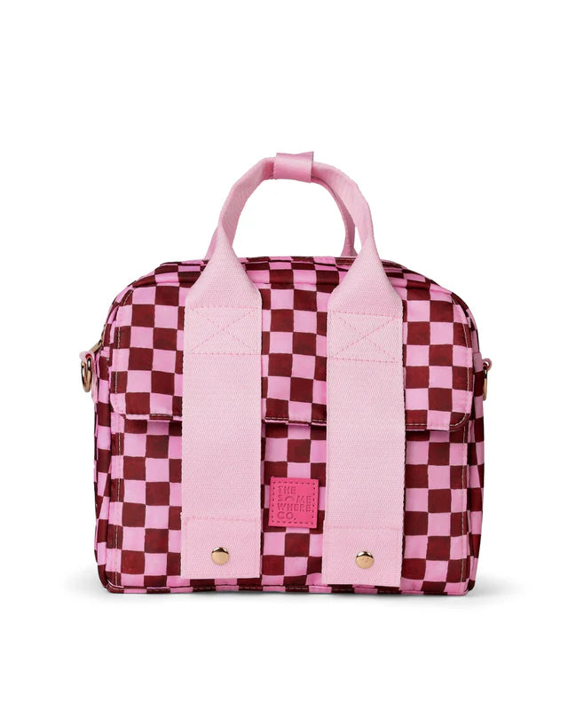 crimson haze lunch tote the somewhere co