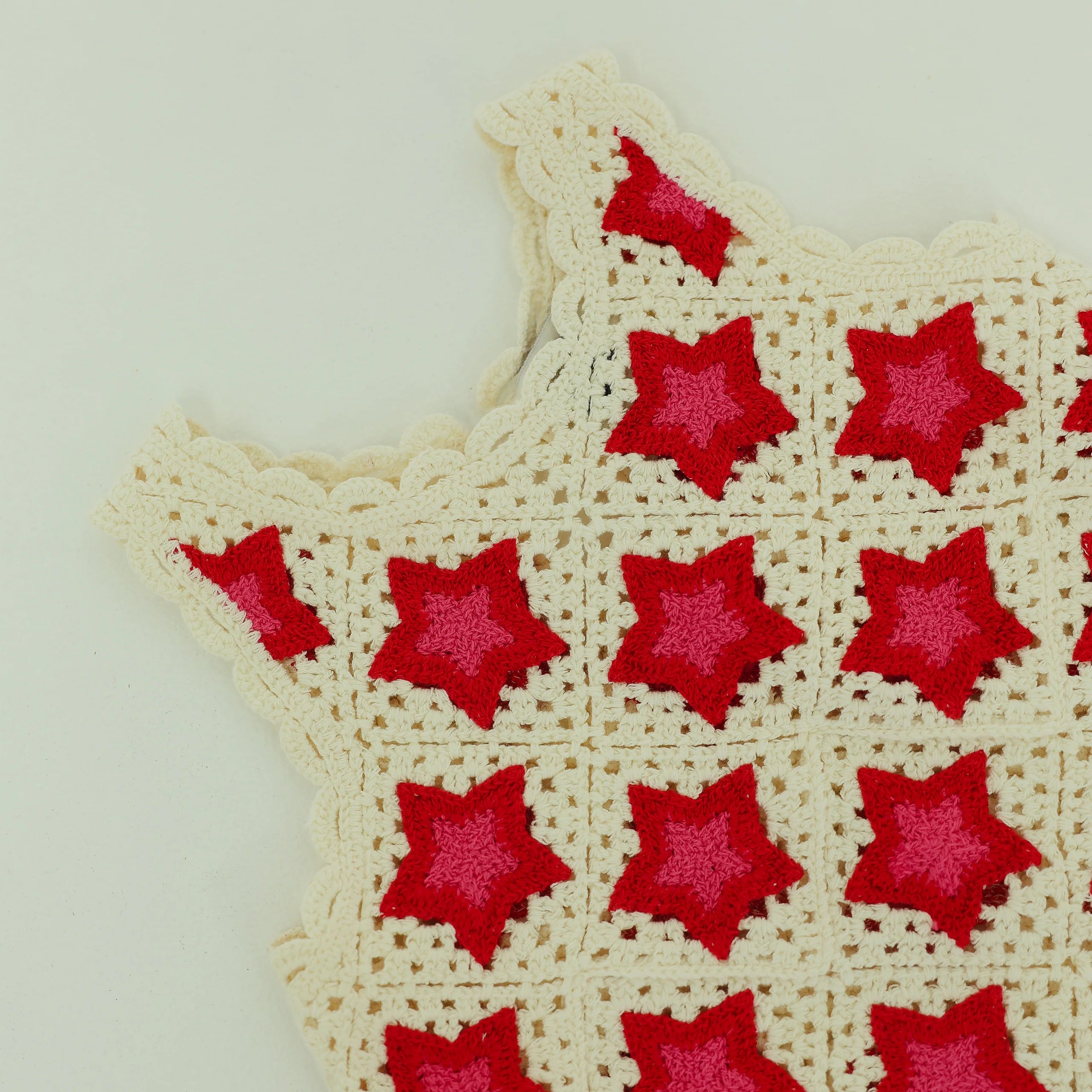 fabric details of Crochet Star Dress by By Billie