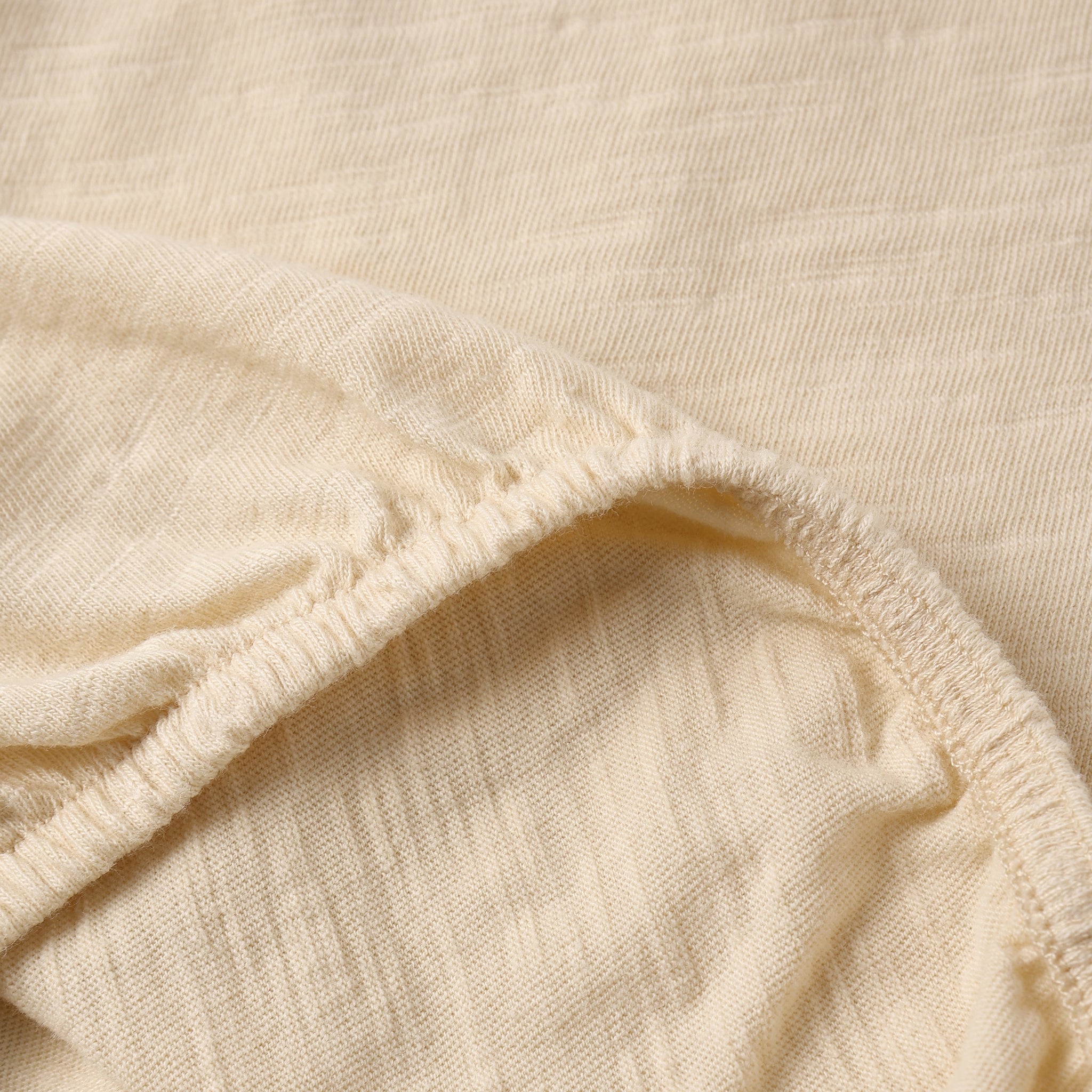 Close up visual on fabric of the Cropped Cinch Tee Flamingo | Rylee +Cru