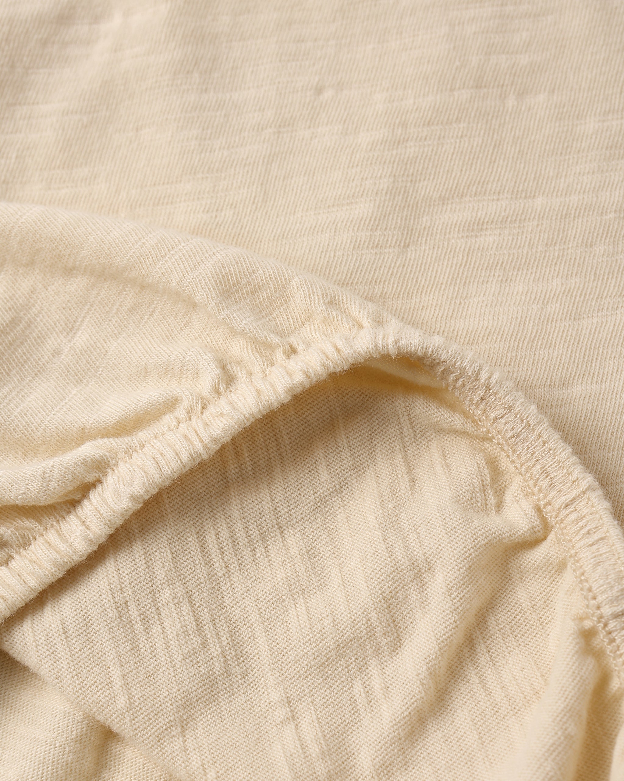 Close up visual on fabric of the Cropped Cinch Tee Flamingo | Rylee +Cru