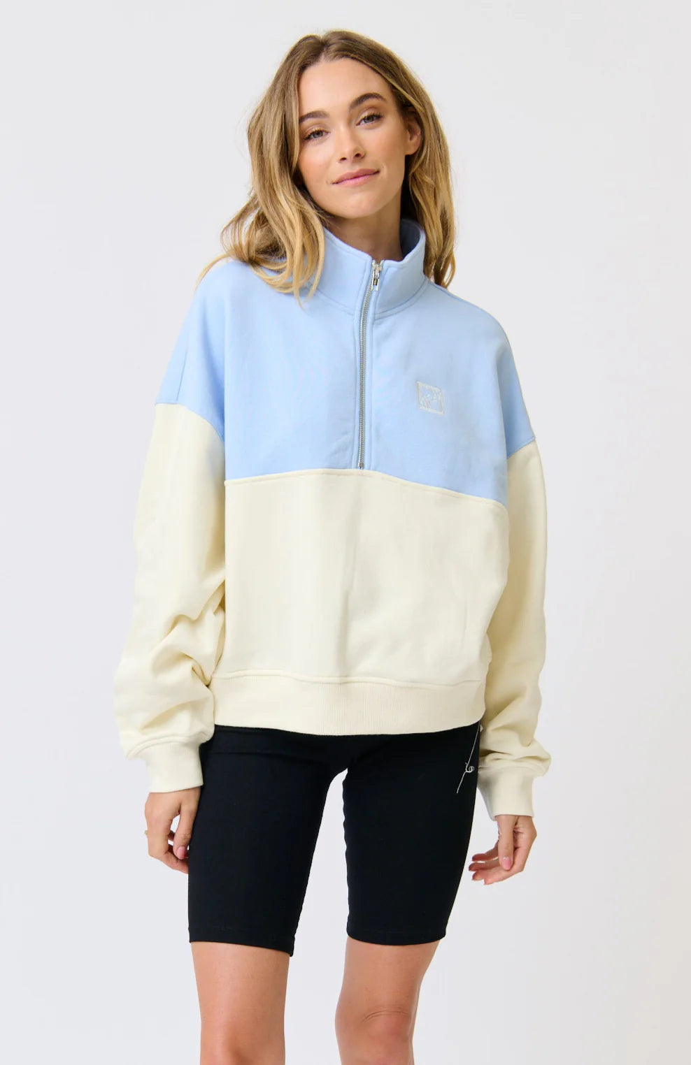 cartel and willow ice blue jumper