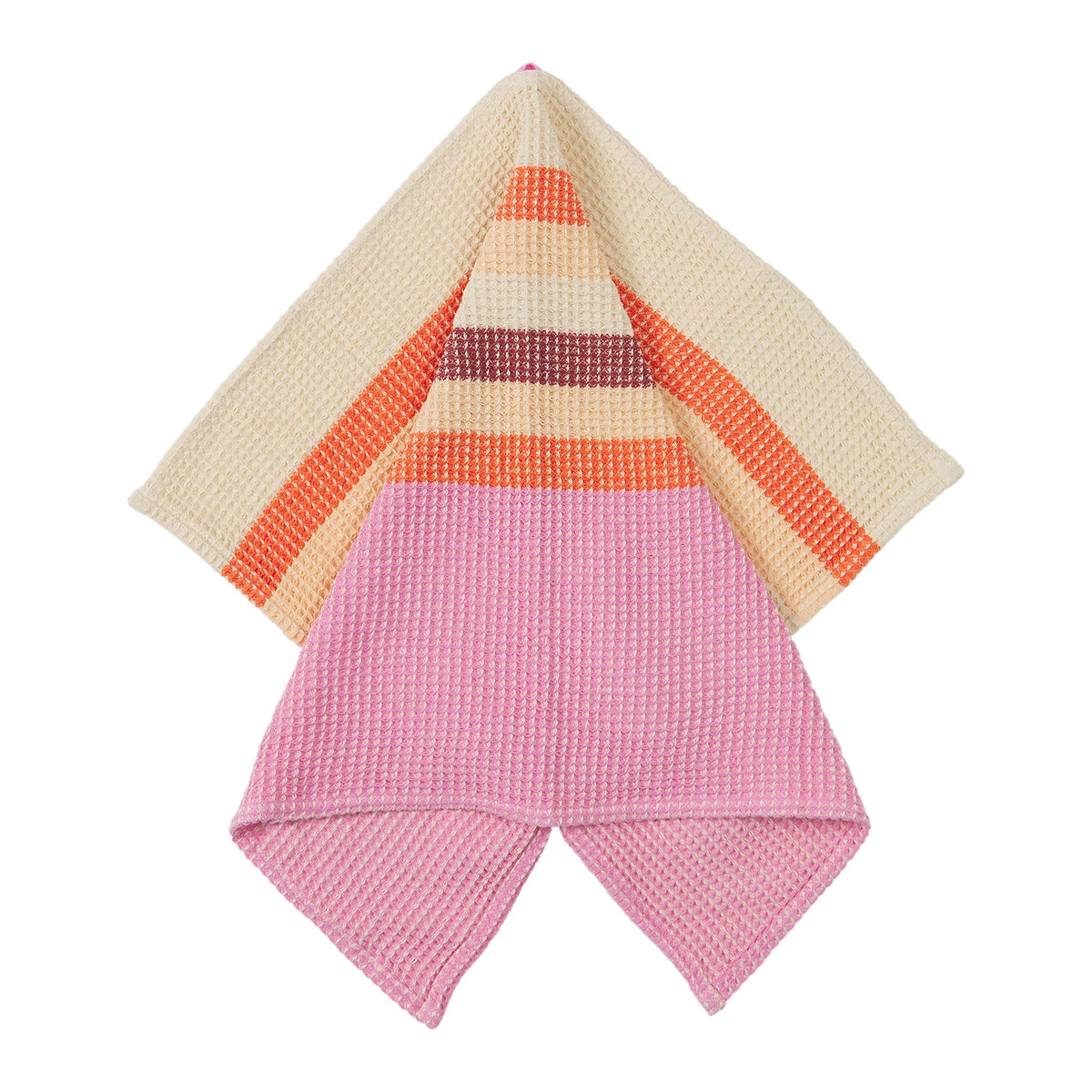 Willow Beach Towel  colourful cotton towel with a checked design - Mungo