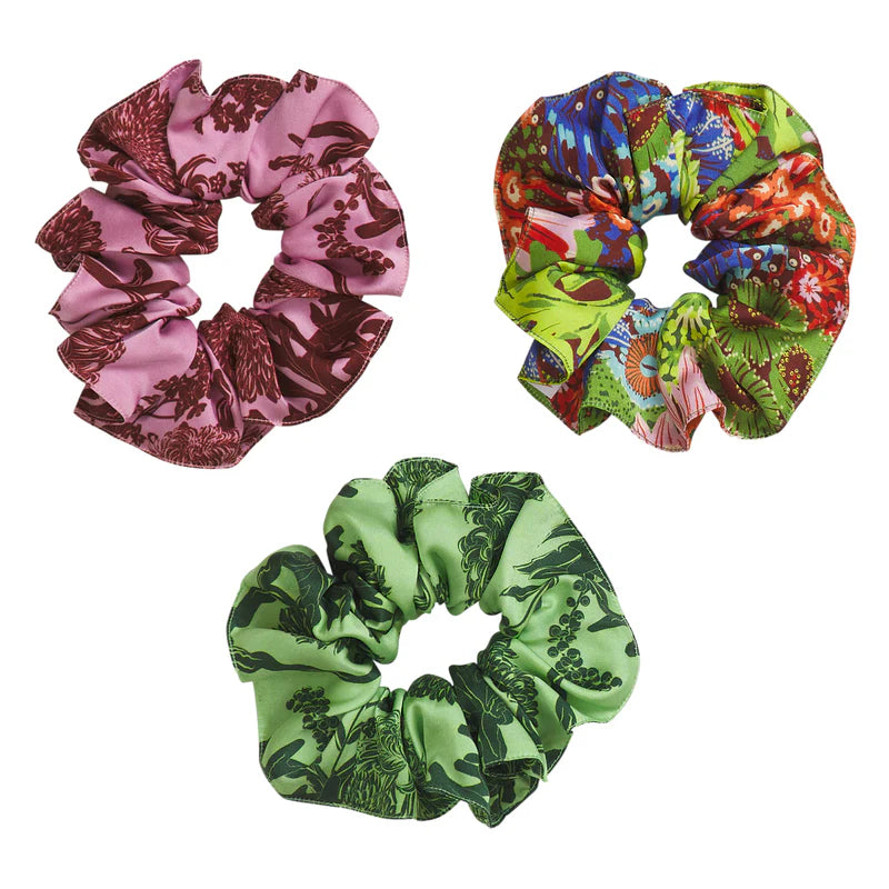 Delphine Silk Scrunchie Set by Sage & Clare