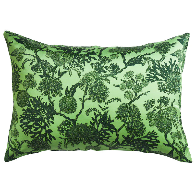 Delphine Silk Pillowcase Key Lime by Sage & Clare