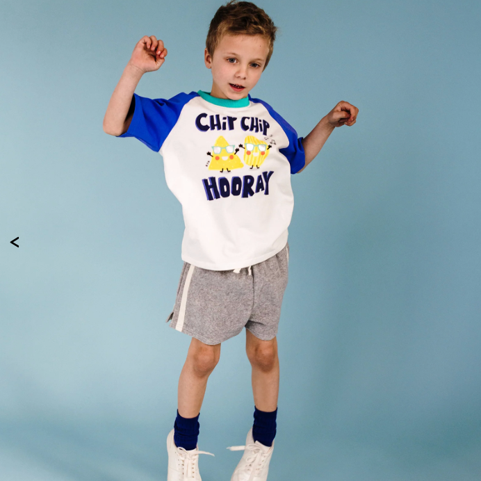 Boy in the Terry Short - Grey Marle | Rock Your Baby