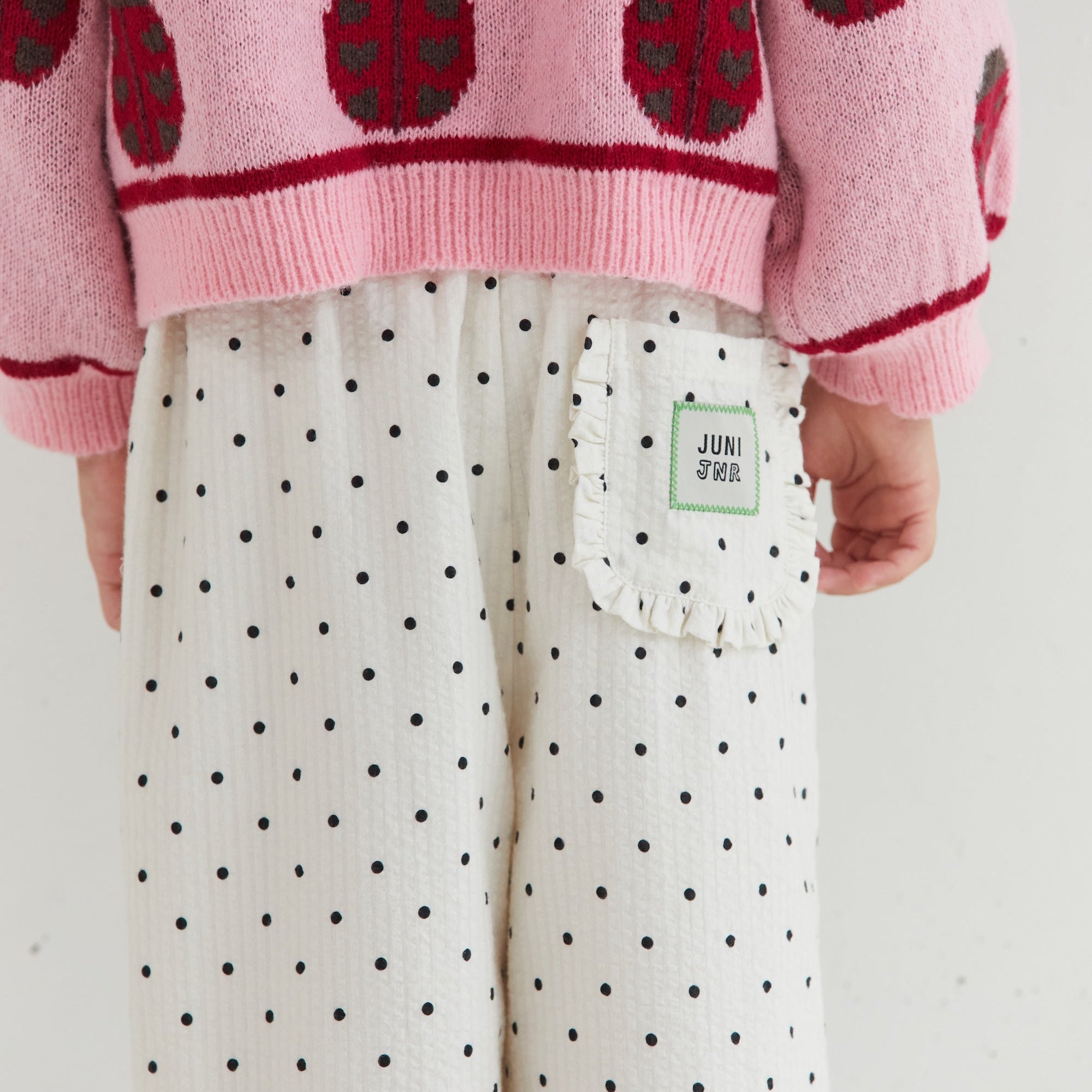 Dora Pant fully lined cotton pants elasticated waist Juni