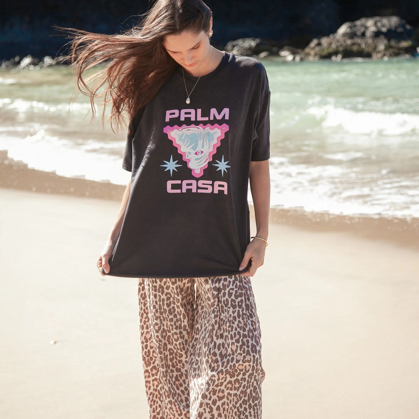 Dove Eye T-Shirt Vintage Black by Palm Collective