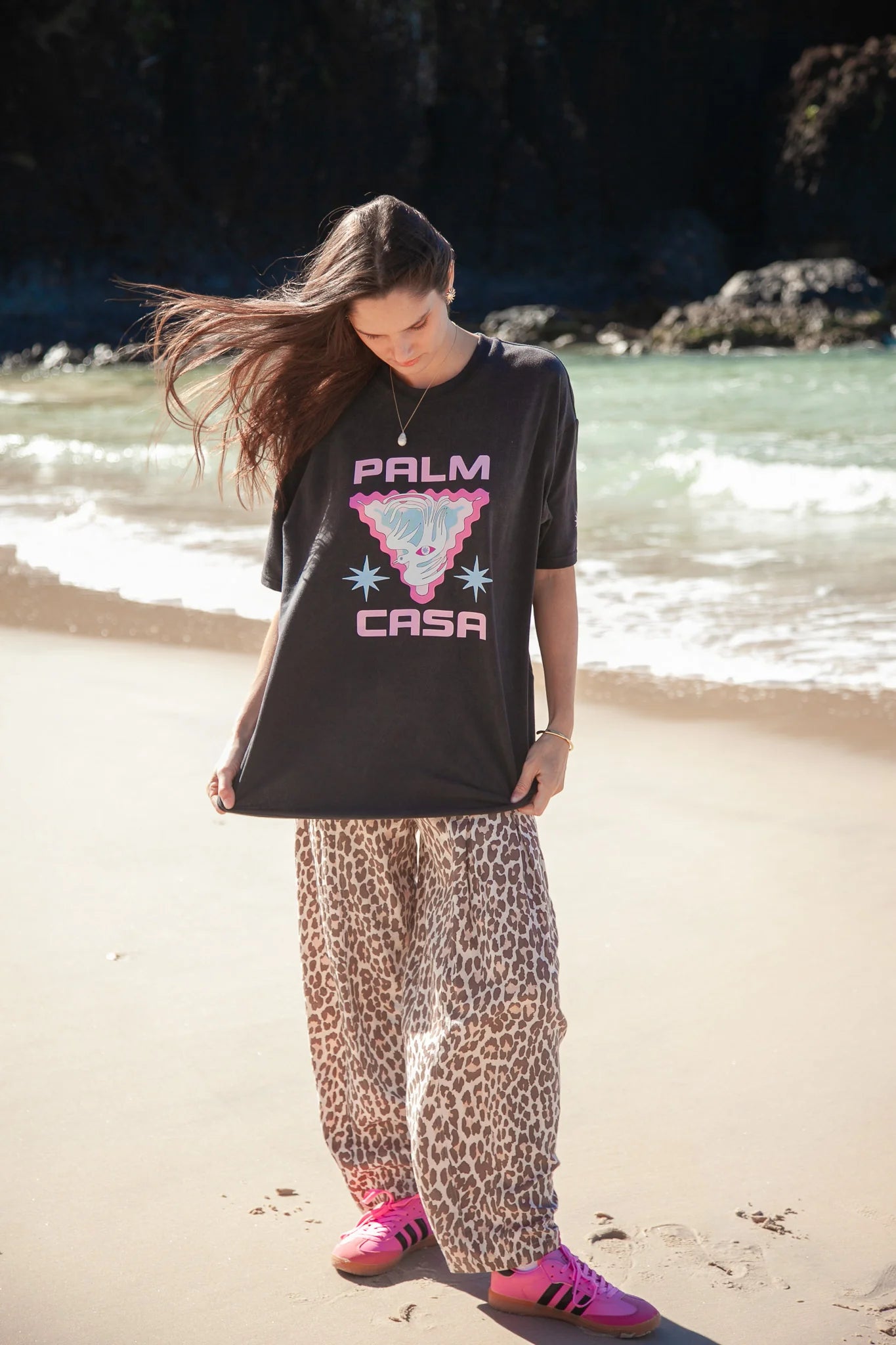 Dove Eye T-Shirt Vintage Black by Palm Collective