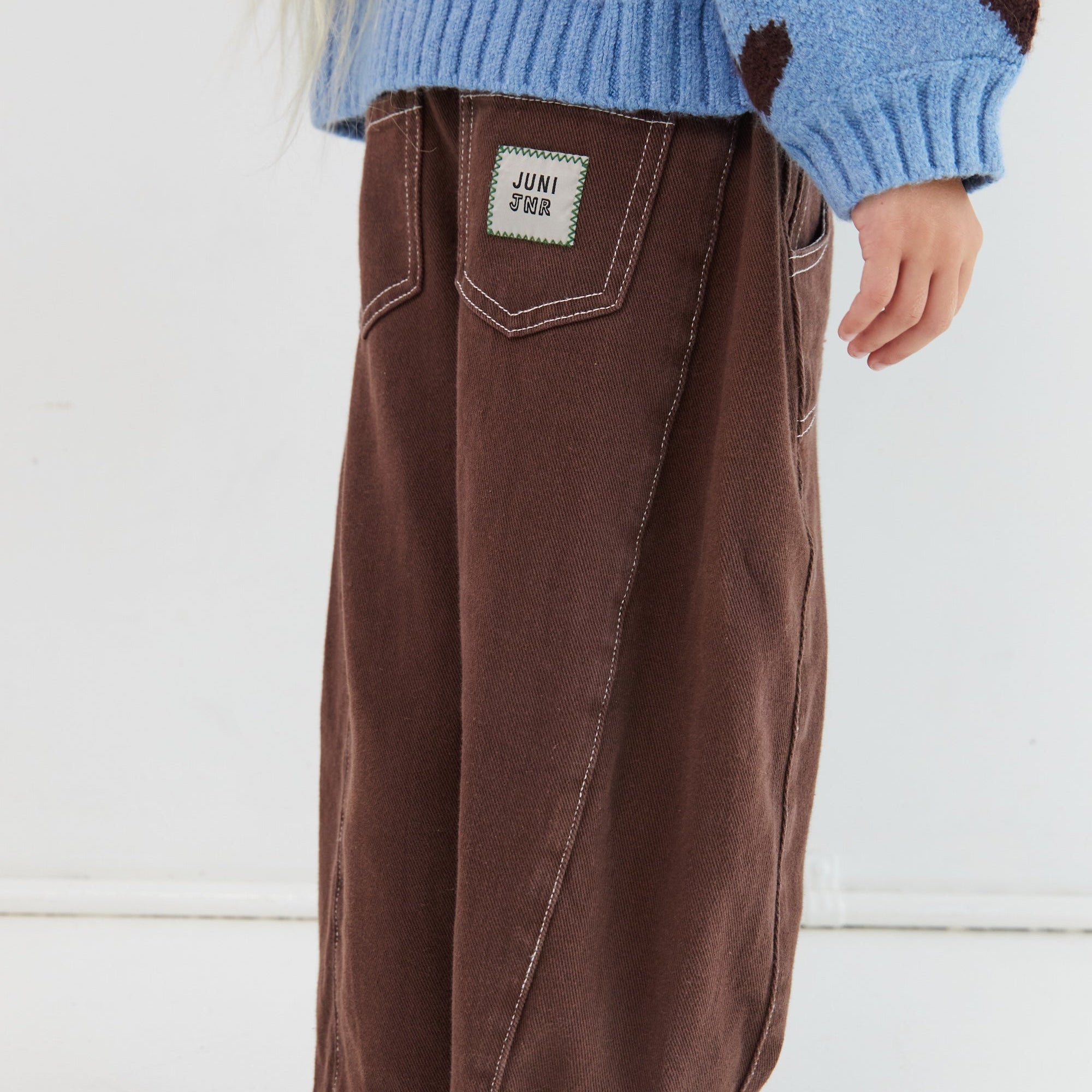 Dylan jeans cocoa barrel leg design functional pockets relaxed fit