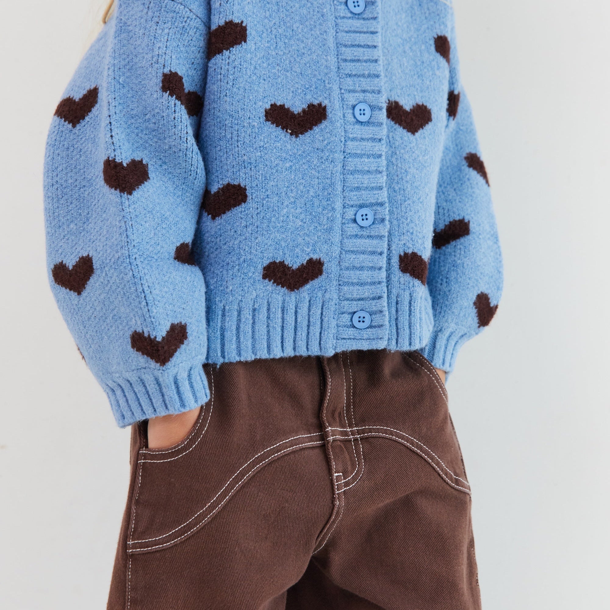 Shop Juni kids brown jeans - Dylan barrel leg jeans cocoa cotton denim online Australia
