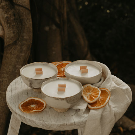 Earth Bowl Candle - Essential Oils by