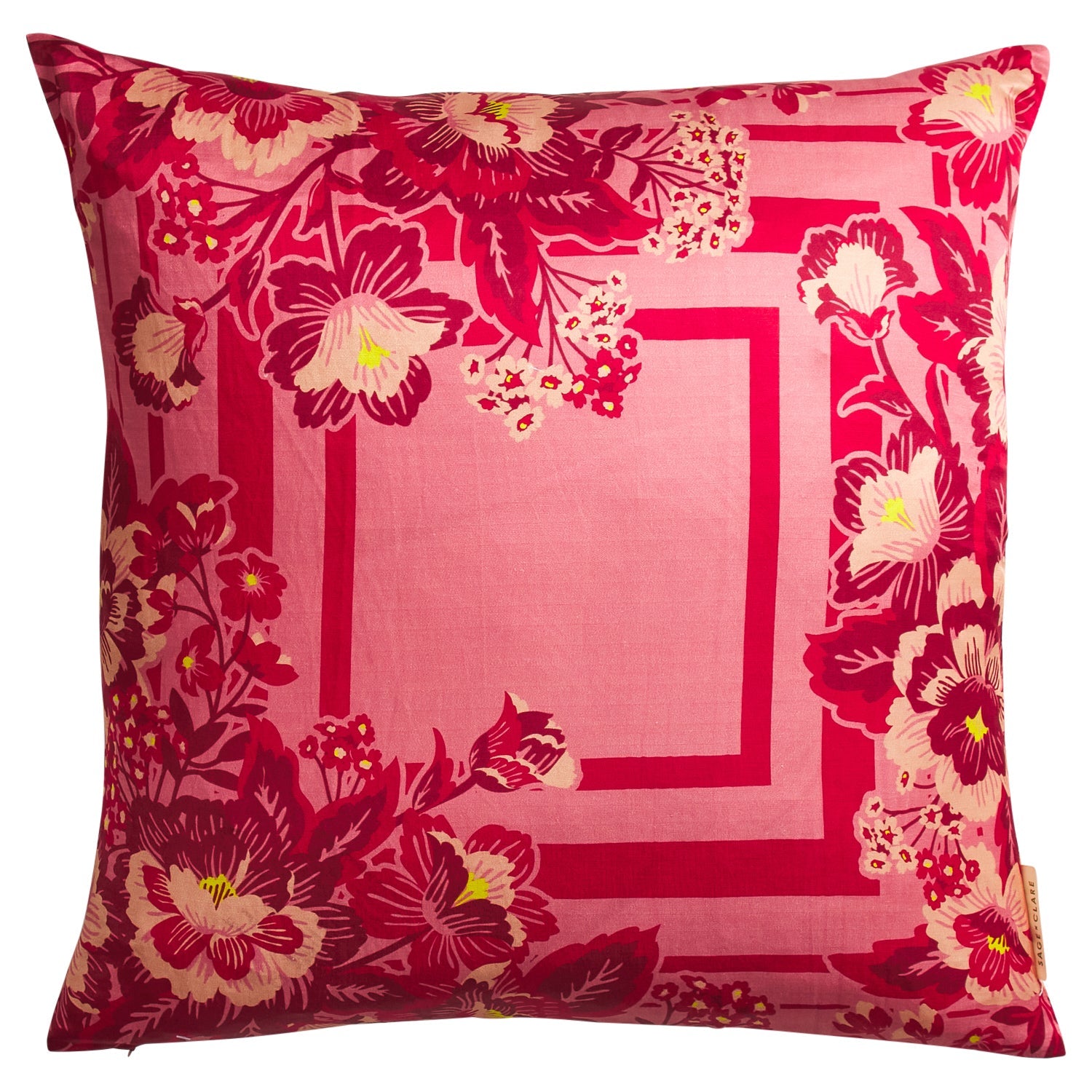 Eliza Silk-Linen Cushion in Primrose by Sage & Clare