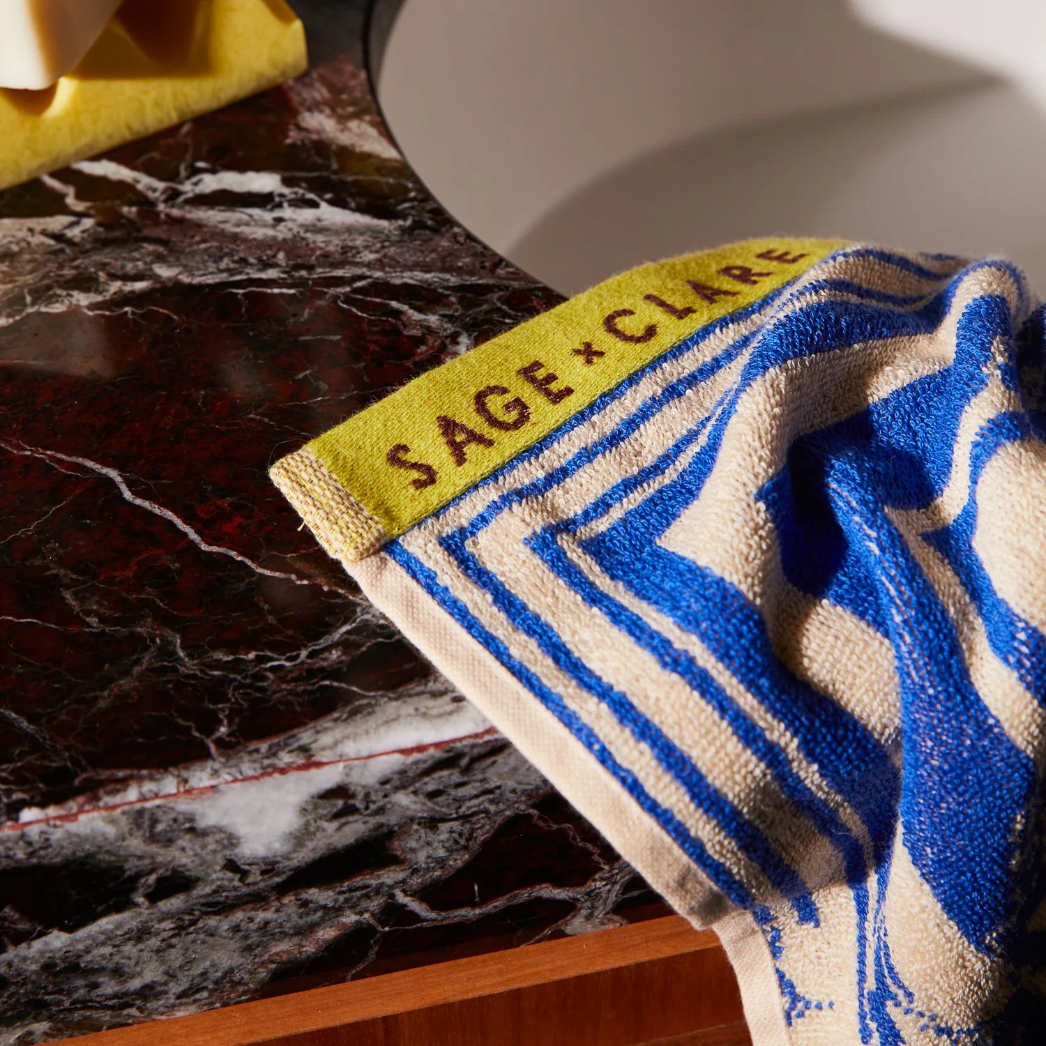 Eliza Hand Towel - Ultramarine by Sage & Clare