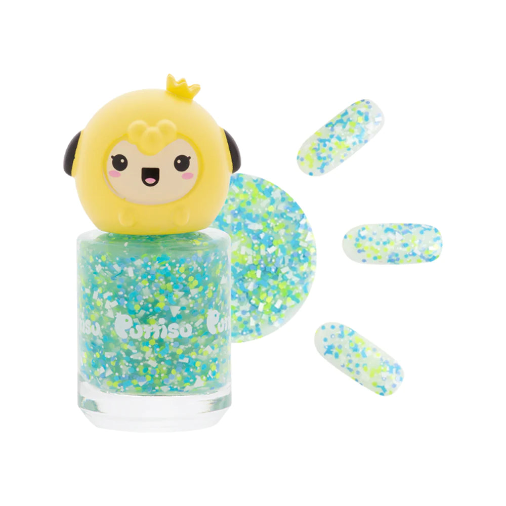 Puttisu kids glitter nail polish - Emerald Pond