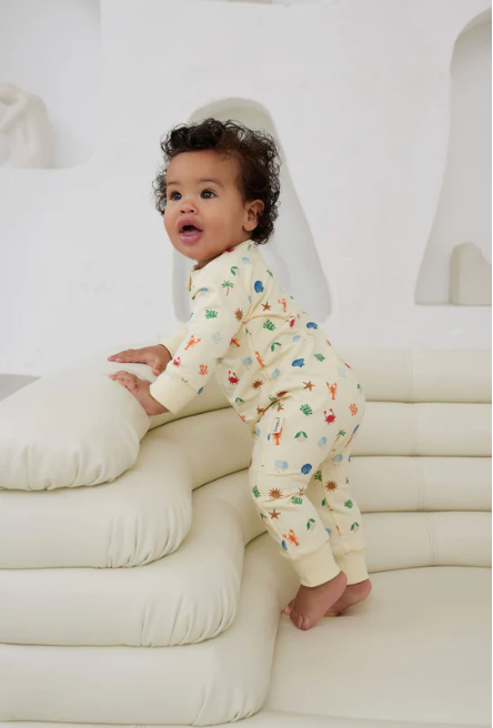 Toddler wearing Endless Summer Zip All In One | Kapow Kids