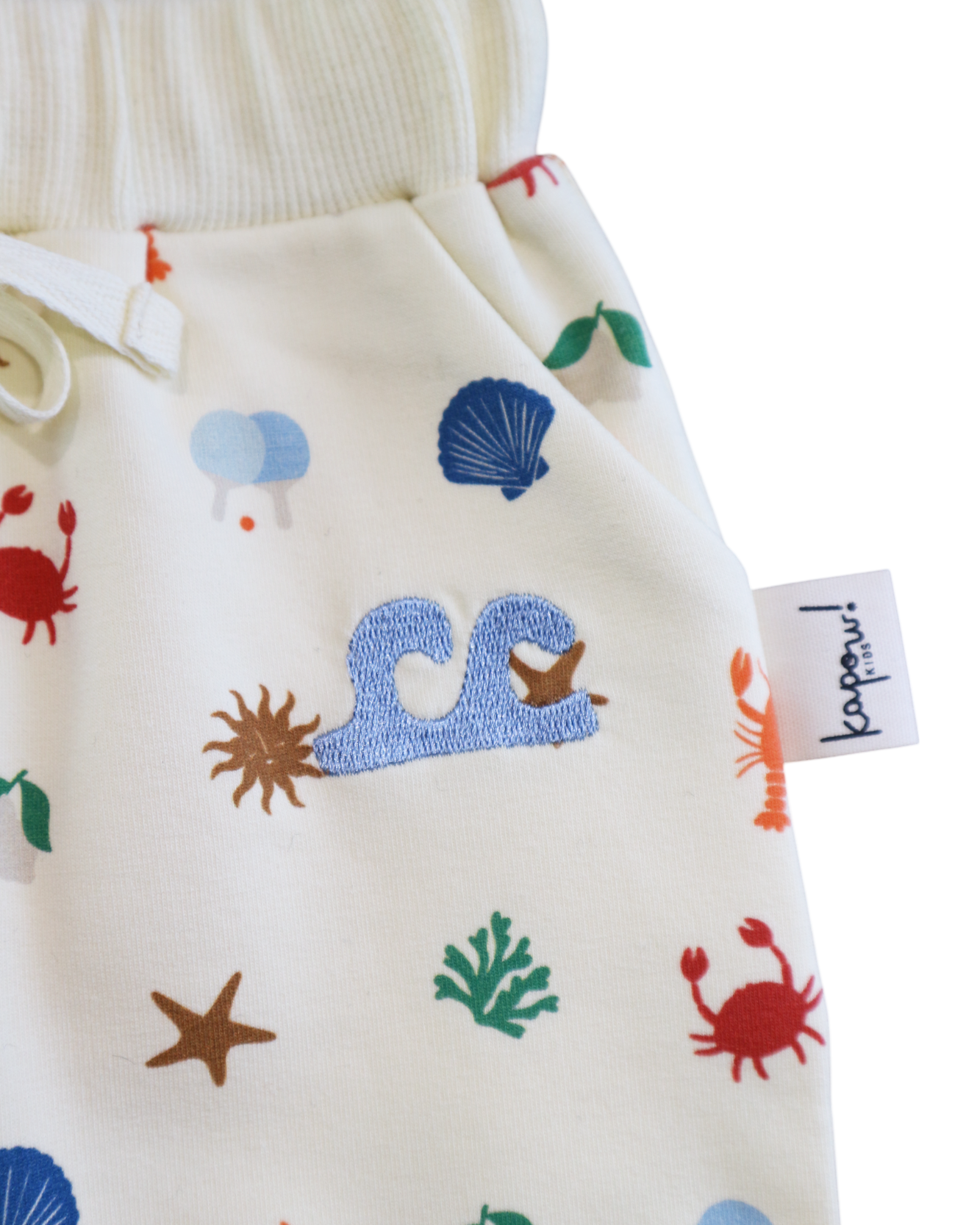 Close up of the Endless Summer Trackpants | Kapow Kids