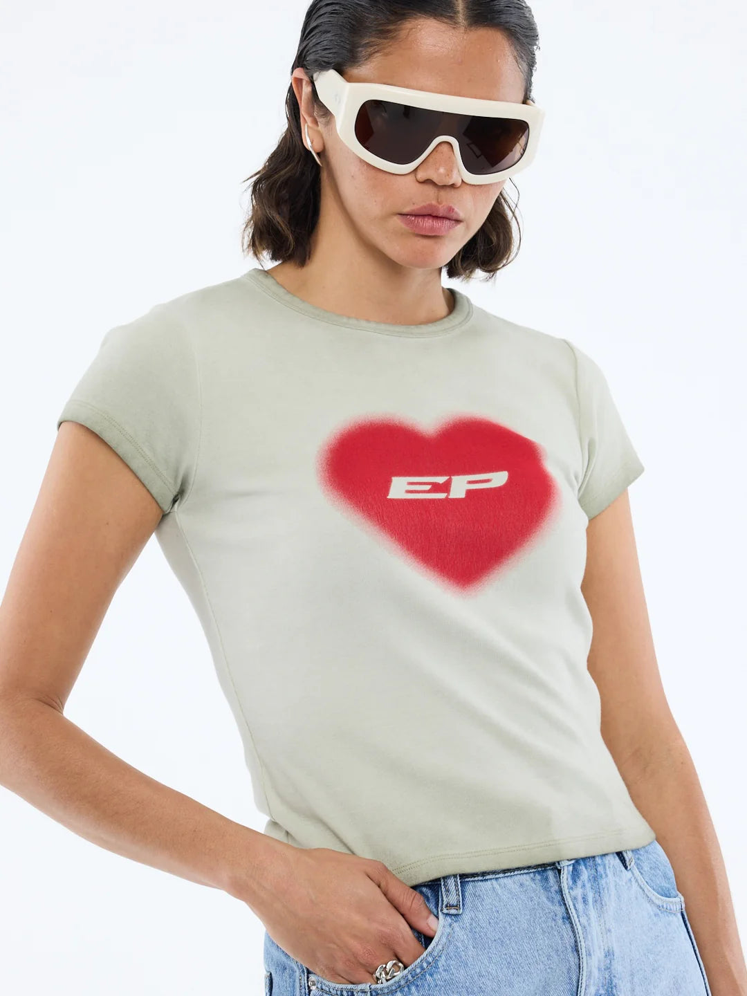 Ena Pelly heart tee as worn by Ruby Tuesday Matthews