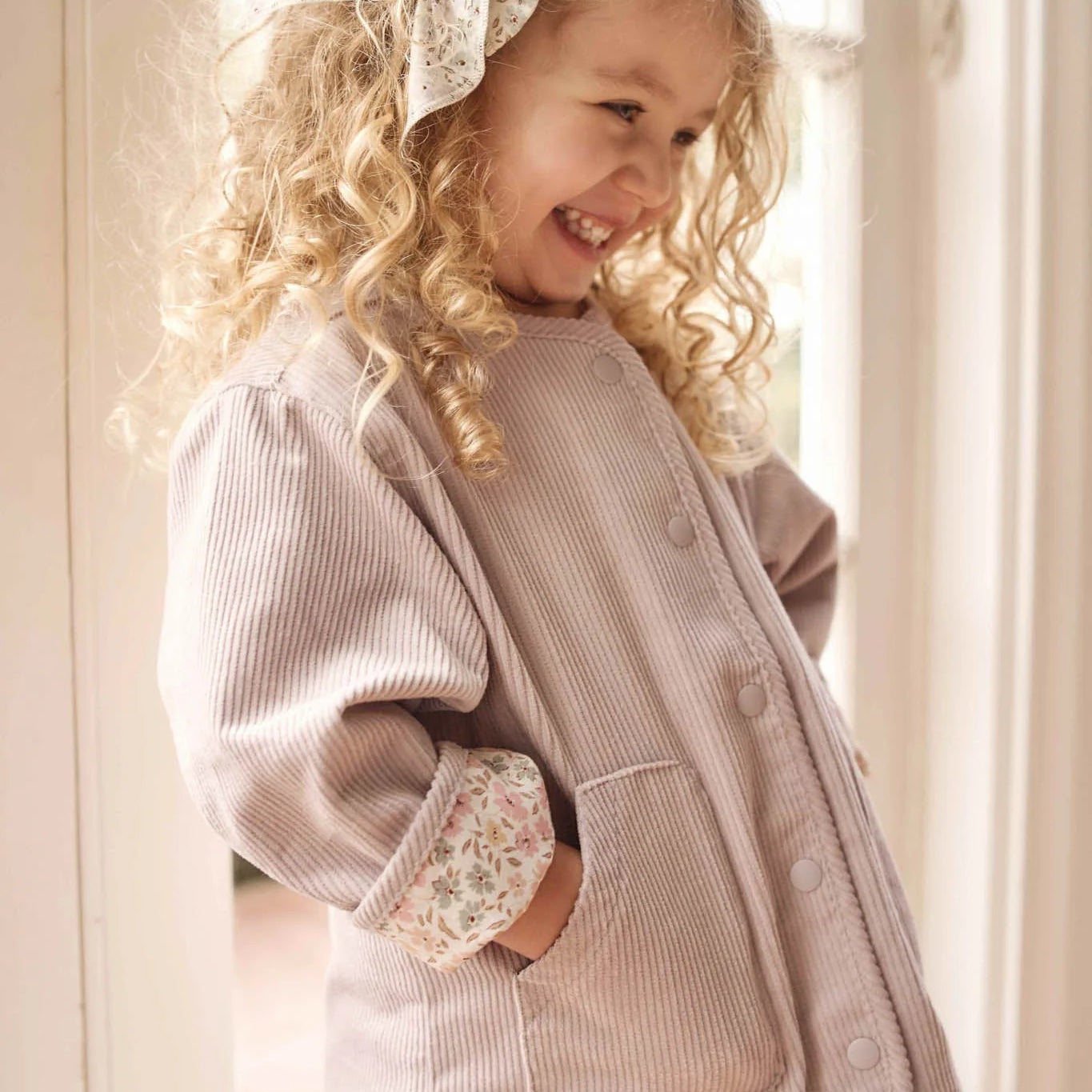 Esther Corduroy Jacket - Violet Tint/Fifi Violet by Jamie Kay