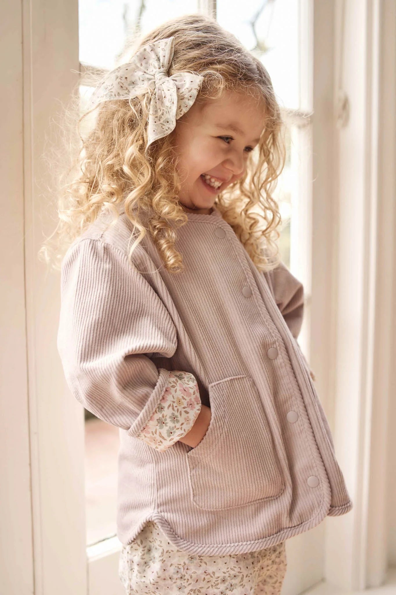 Esther Corduroy Jacket - Violet Tint/Fifi Violet by Jamie Kay