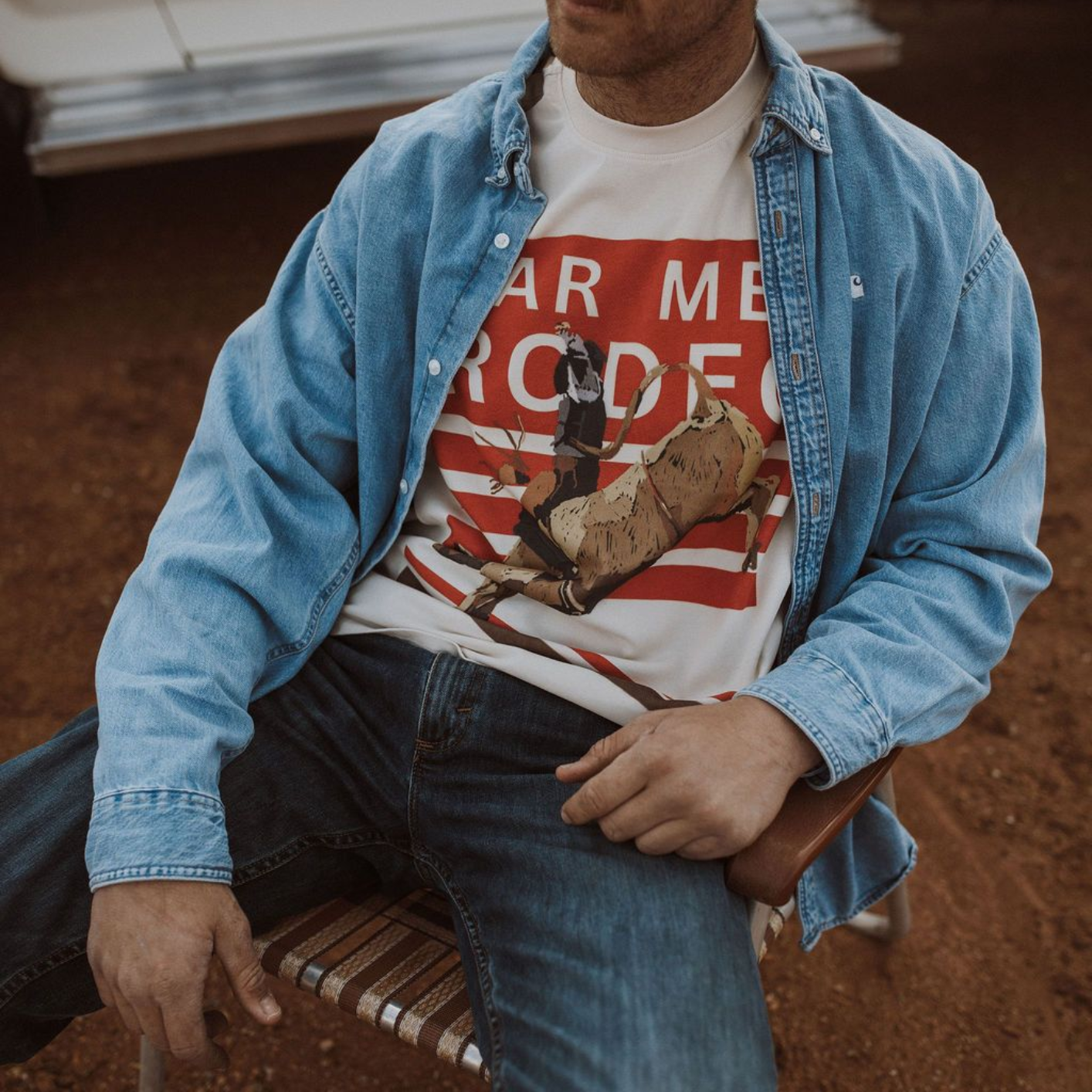 Fm Rodeo Box Tee by Far Mer by Whitney