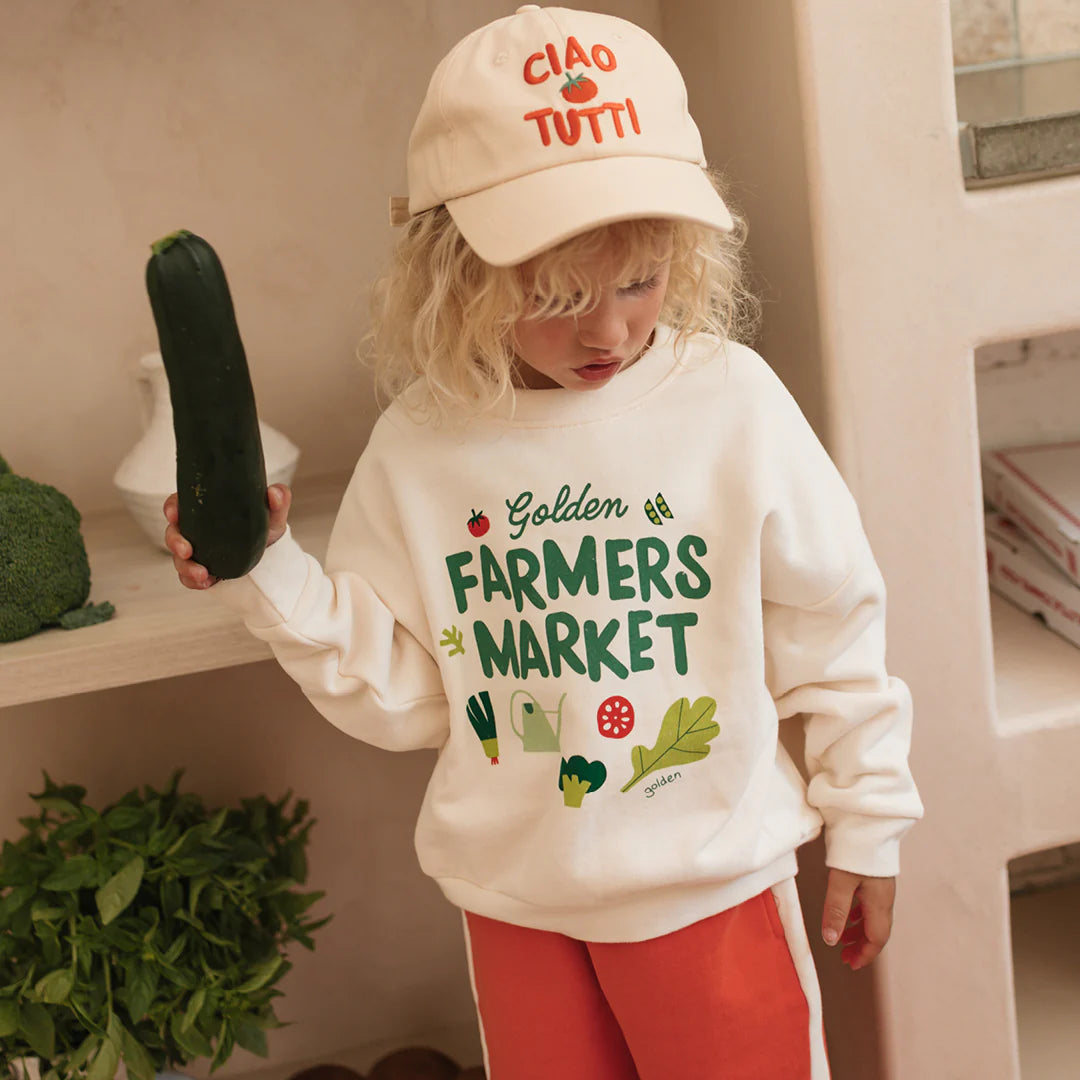 cream farmers market jumper by Golden Children