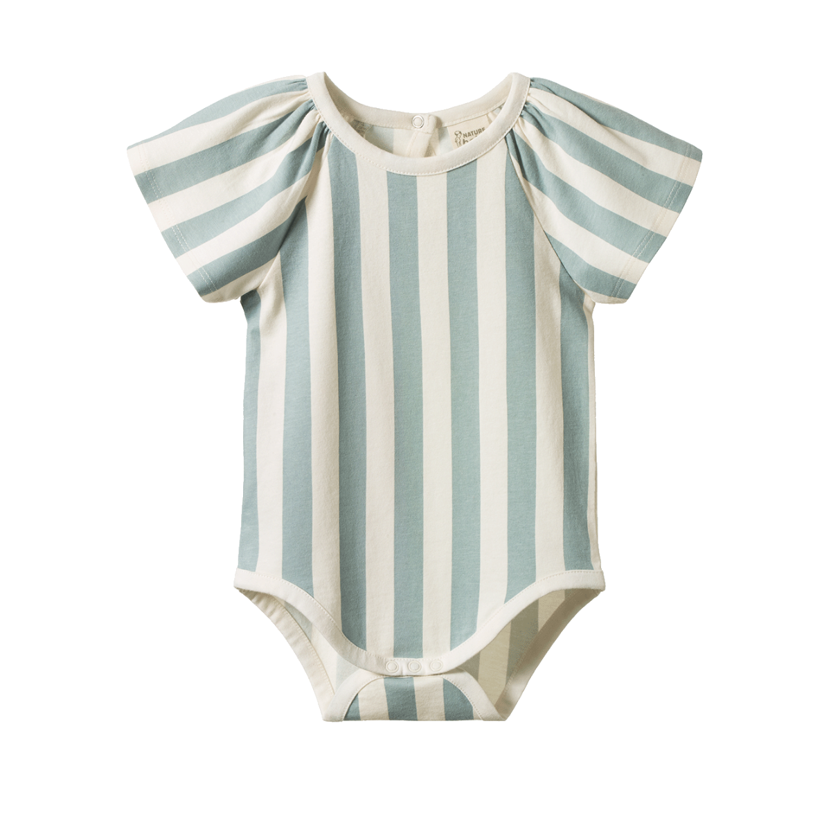Faye Bodysuit - Star Dew Stripe by Nature Baby