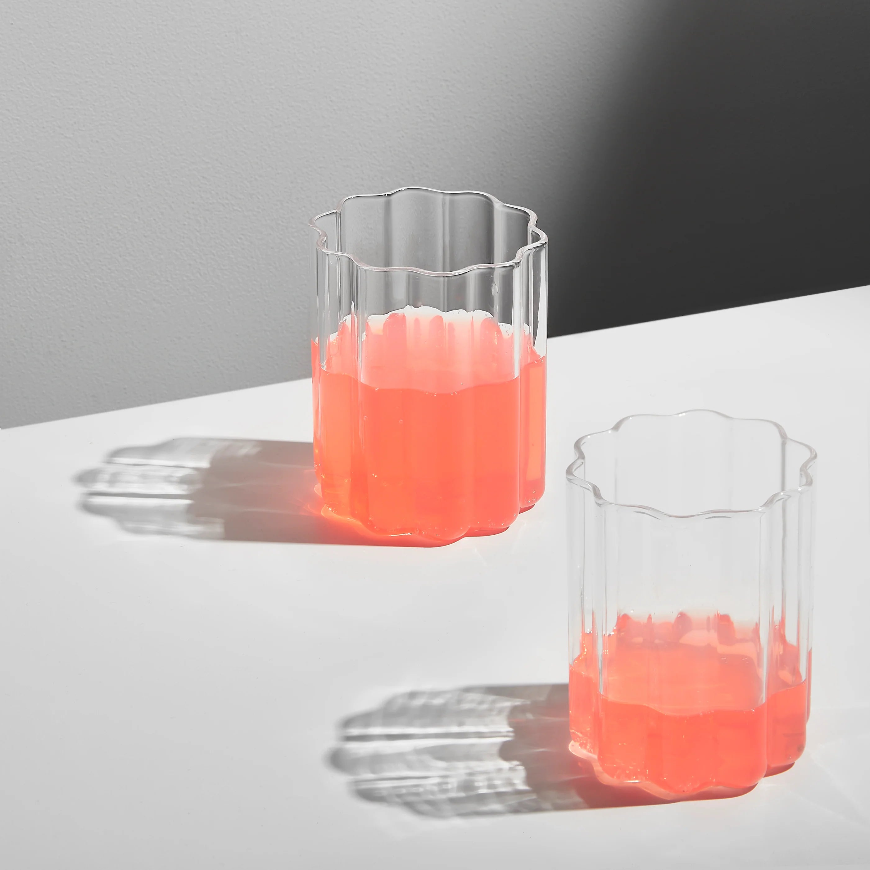 Fazeek Wave Glass Clear with drink