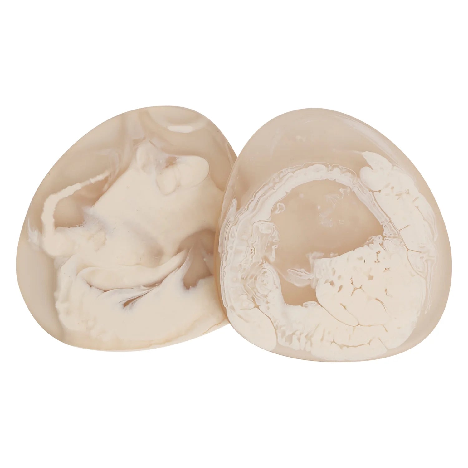 Fenella coasters in vanilla