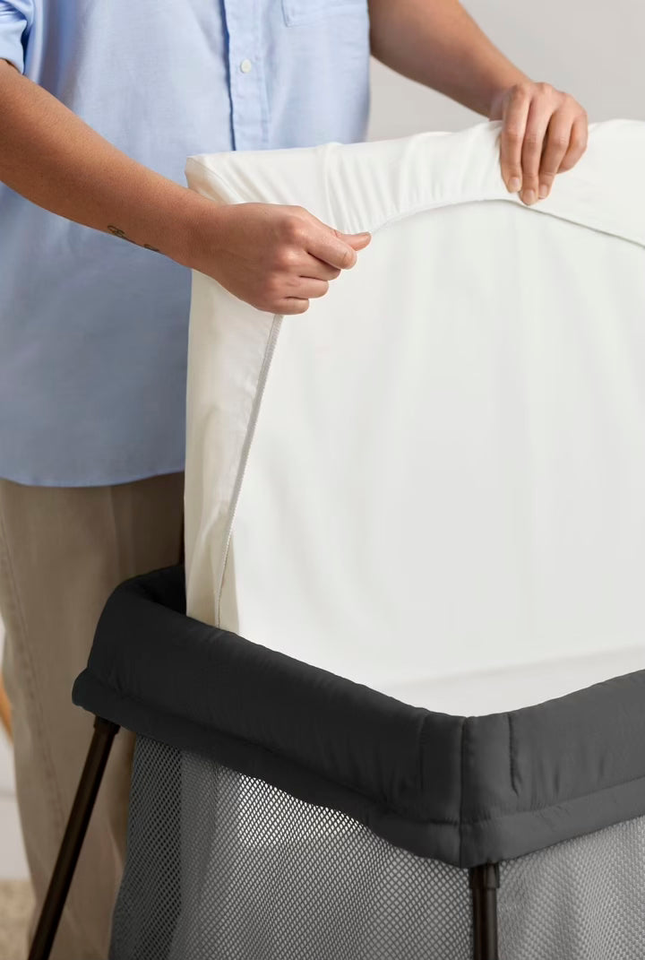 Organic cotton travel cot sheet