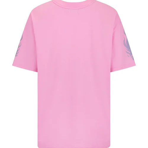 back view of the Flaming Hibiscus T-Shirt by Sea Street