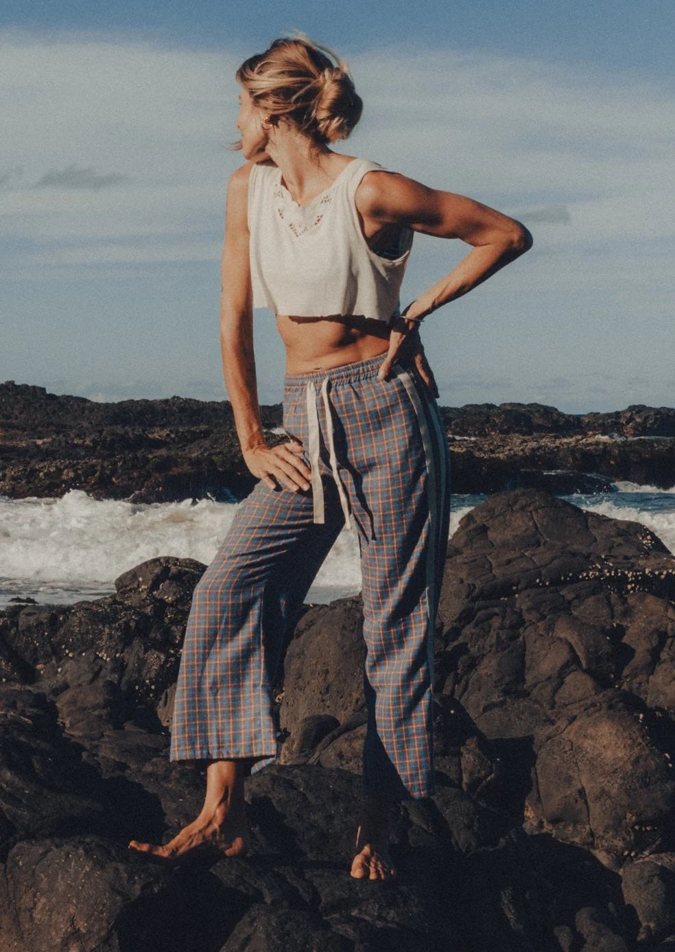 Flannel flare pant Atmosea