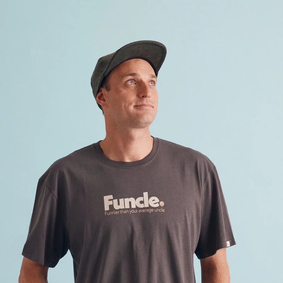 Funcle organic cotton tee washed black by Banabae