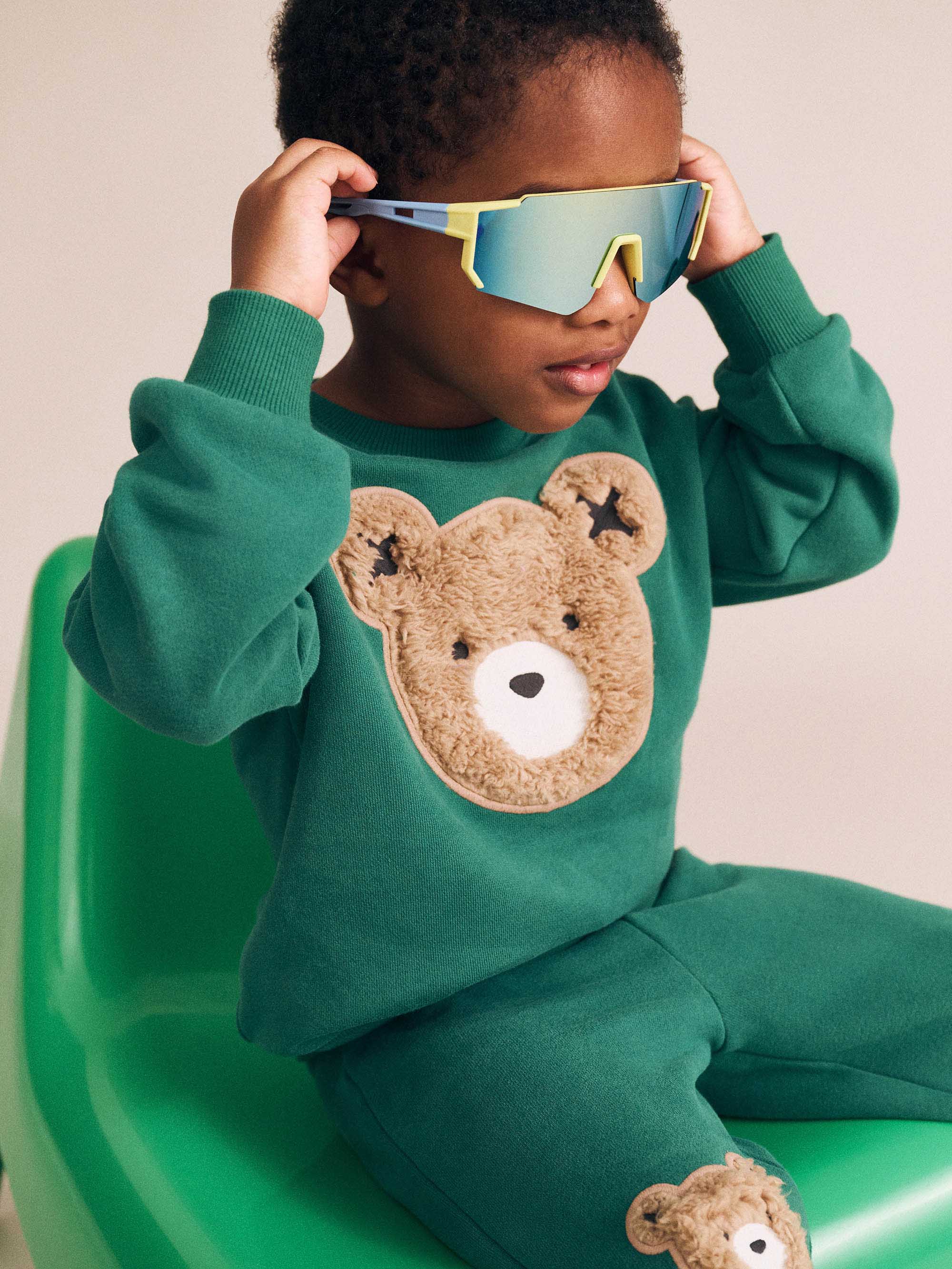 Furry Huxbear Emerald Sweatshirt | Huxbaby