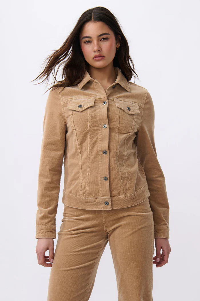 Gianna cord jacket in camel by Kireina