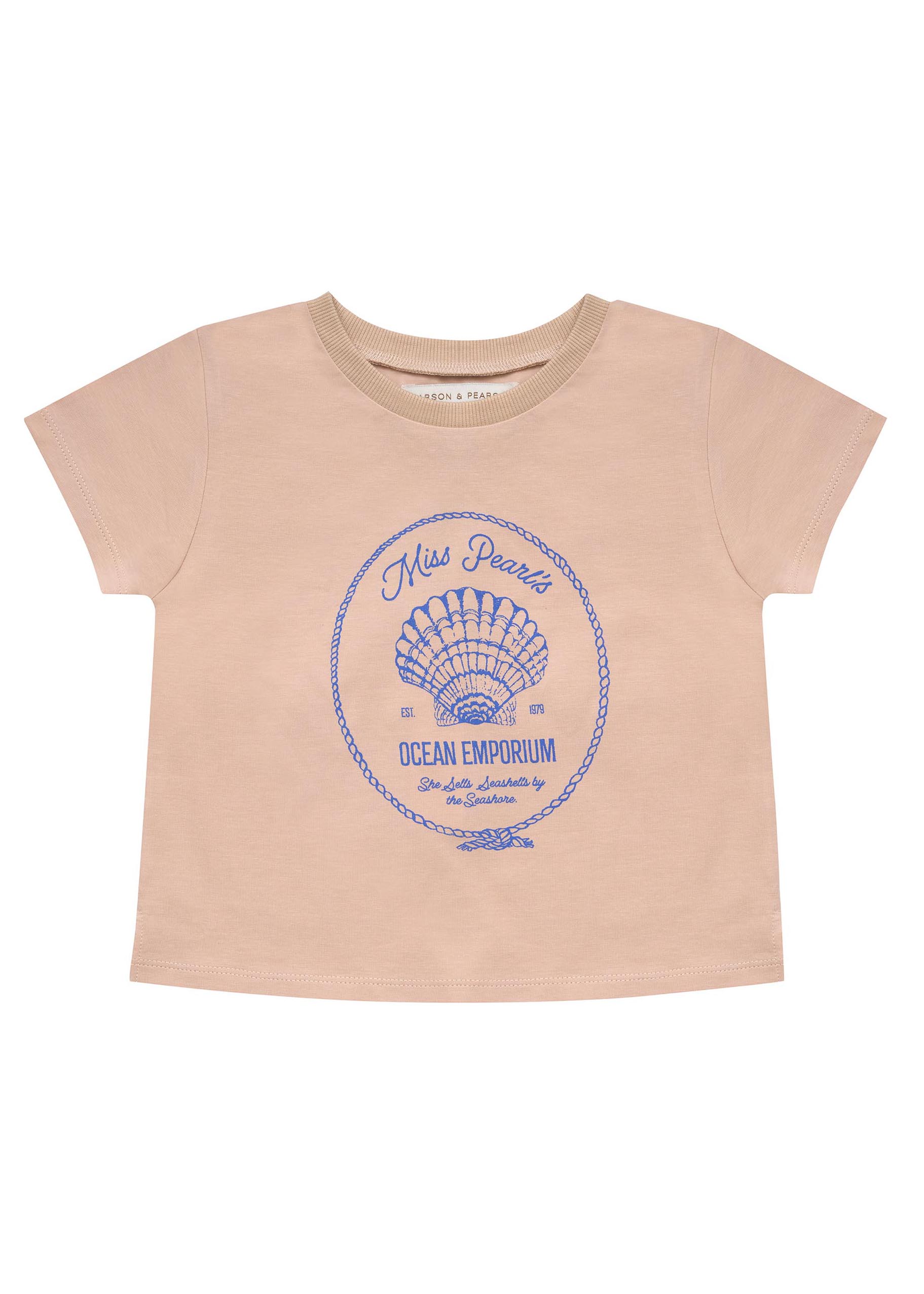 Girls Kate T-shirt Sand by Pearson and Pearson