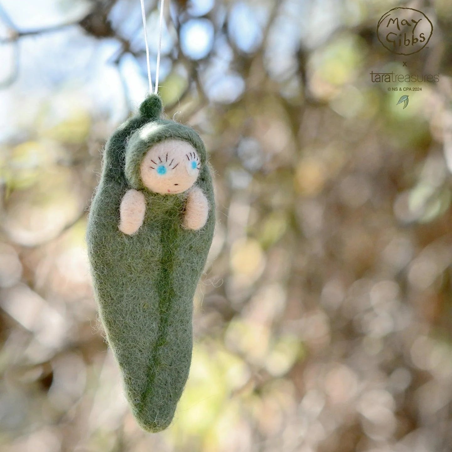 Tara Treasures X May Gibbs Snugglepot Cuddlepie hanging ornament