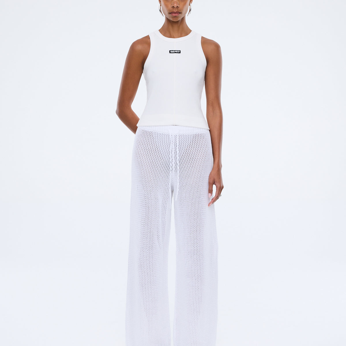 Harper Crochet Pant Vintage White by Ena Pelly