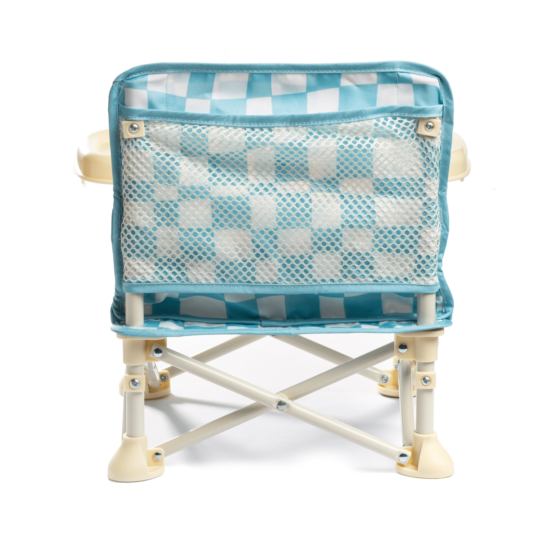 back view of IZIMINI Harper v2 baby chair - blue