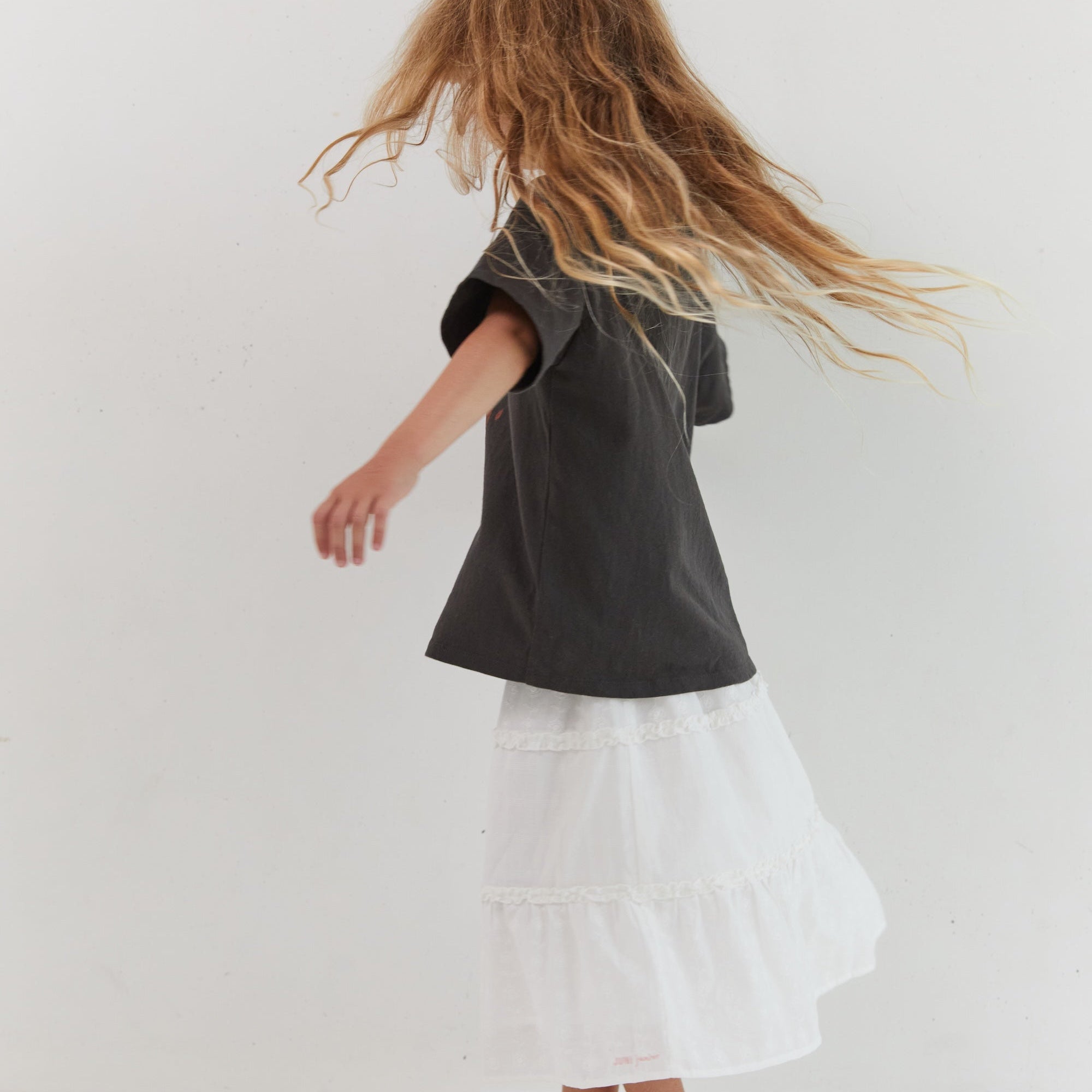 Oversized organic cotton t-shirt Hearts On Fire Juni brand