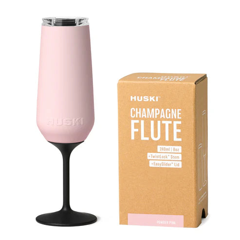 Huski Champagne Flute - Powder Pink colour