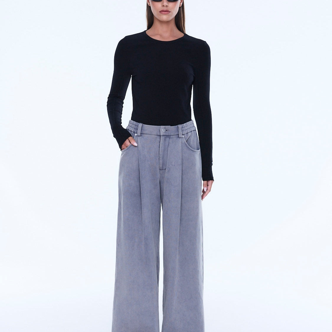 Iva Jersey Pant - Dove Grey by Ena Pelly